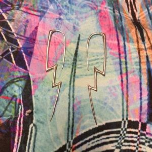 SILVER one-of-a-kind earrings. Like new condition.